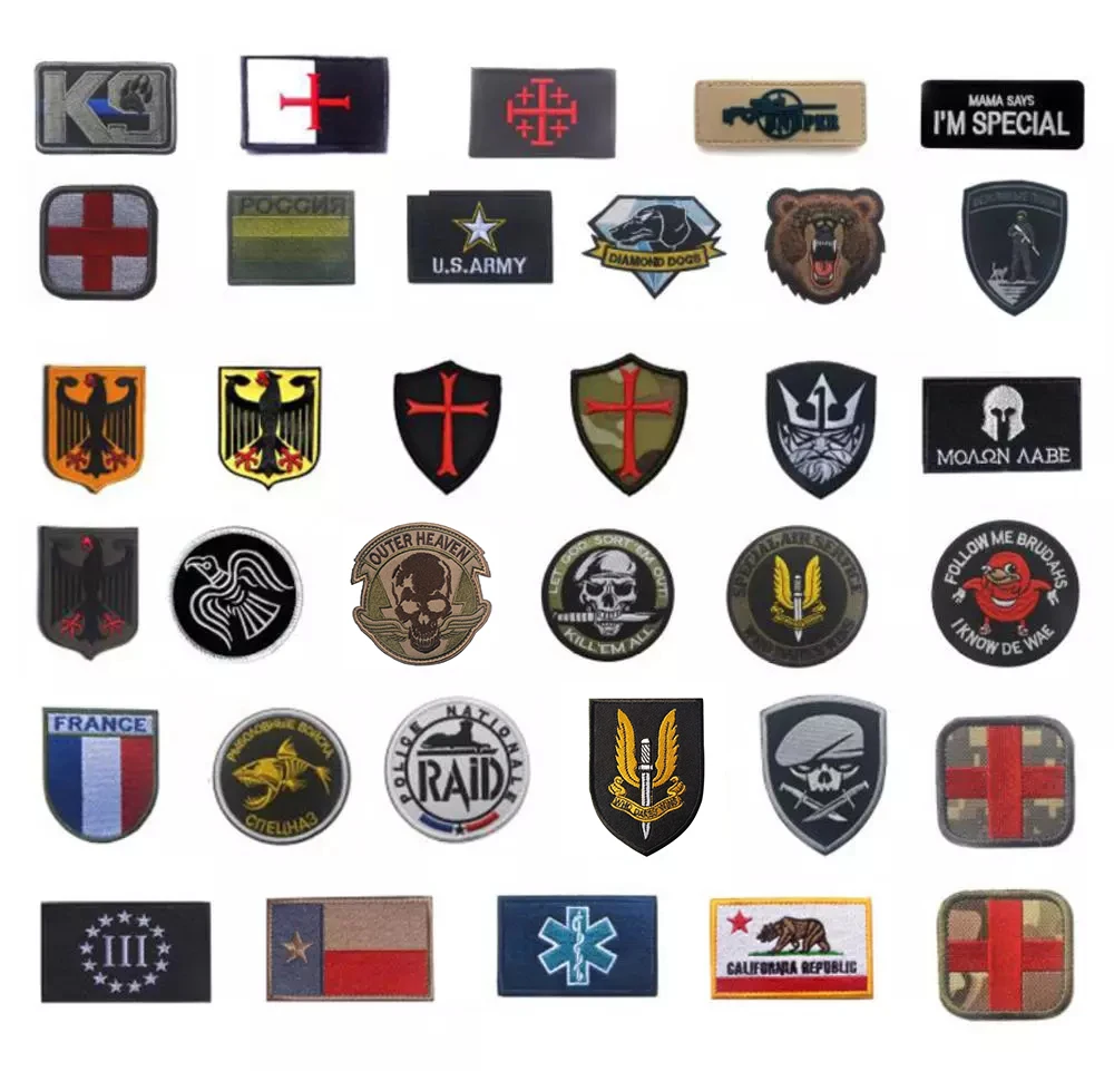 Militaire Armée Camouflage Emblème Brodé Patch sew iron on badge À faire soi-même Applique