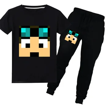 

kids clothes Casual Clothing Kids toddler boy clothes Summer Cotton Short Sleeve T-shirt Tops+Long Pants 2pcs Set boutique Outfi