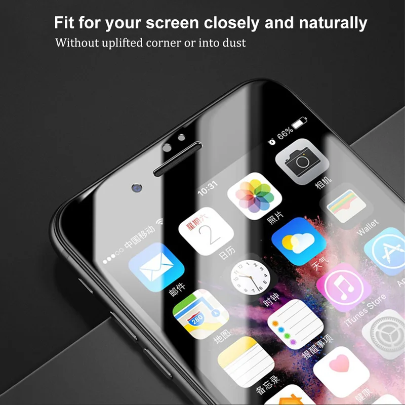 2 шт./компл. 5D стеклянная Защитная пленка для iPhone XS HD защита экрана Прозрачная Жесткая стеклянная пленка полный экран Закаленное стекло пленка