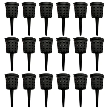 

50pcs Fertilizer Baskets Durable Plant Nursery Pots Practical Manure Case Fertilizer Container with Lid