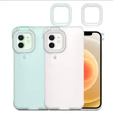 Playpen LED Phone Case For Huawei P30 40 Pro Mate 30 40 Pro Selfie Ring Flash Photo Fill Light Portable Flash Camera Flashlight Cover Color : White, Material : For Mate30