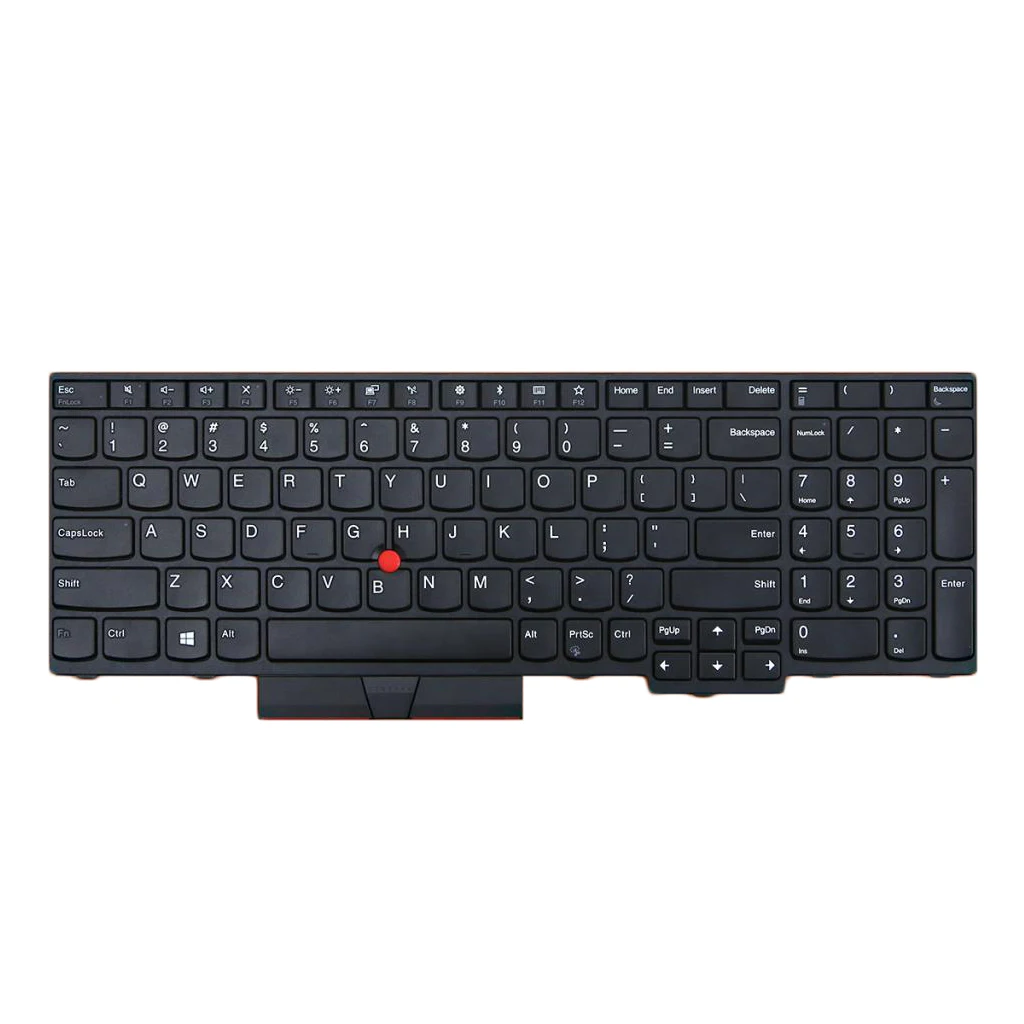 US Layout Laptop Replacement Keyboard for Lenovo Thinkpad IBM Lenovo E580 L580 Laptops Keyboard With Frame Brand New