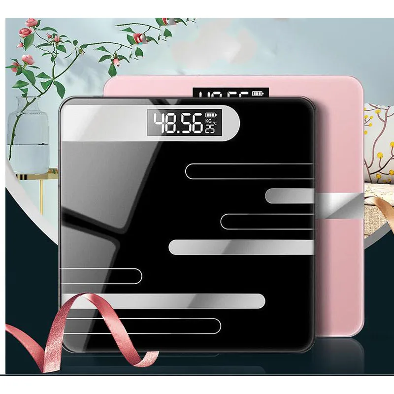 

Bathroom floor scales Body Scale Glass Smart Electronic Scales Battery Type LCD Display Body Weighing Digital Weight Scale