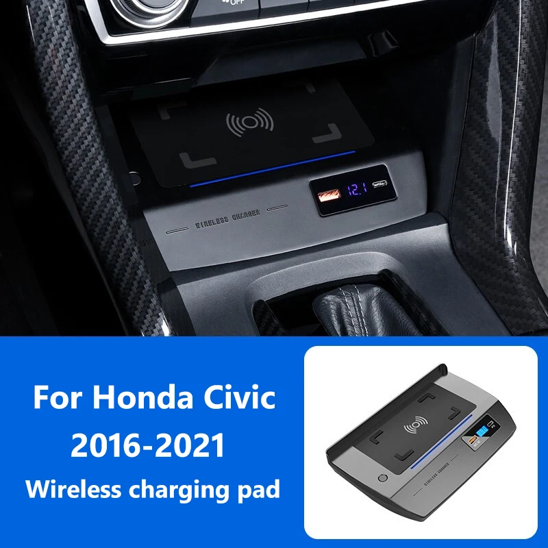 For Honda car wireless charging board 15W Civic QI mobile phone