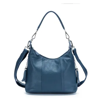 

Kajie 2019 New Bag Female Genuine Leather Luxury Handbags Women's Shoulder Messenger Bags Designer For Women Casual Tassel