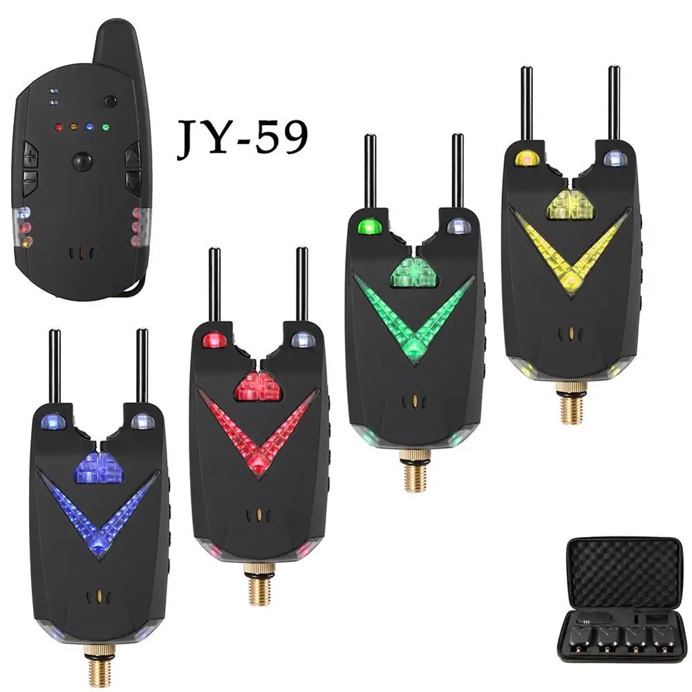 

Yfashion Wireless Fishing Bite Alarm Fishing Rod Illuminated Swingers Anti-Off Bar Alert Set for Carp Fishing