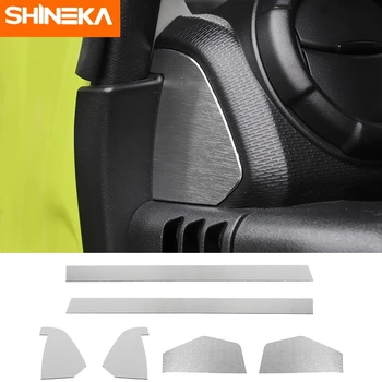 

SHINEKA Interior Mouldings For Suzuki Jimny 2019 2020 Silver Center Console Side Cear Side Panel Door Sticker For Suzuki Jimny