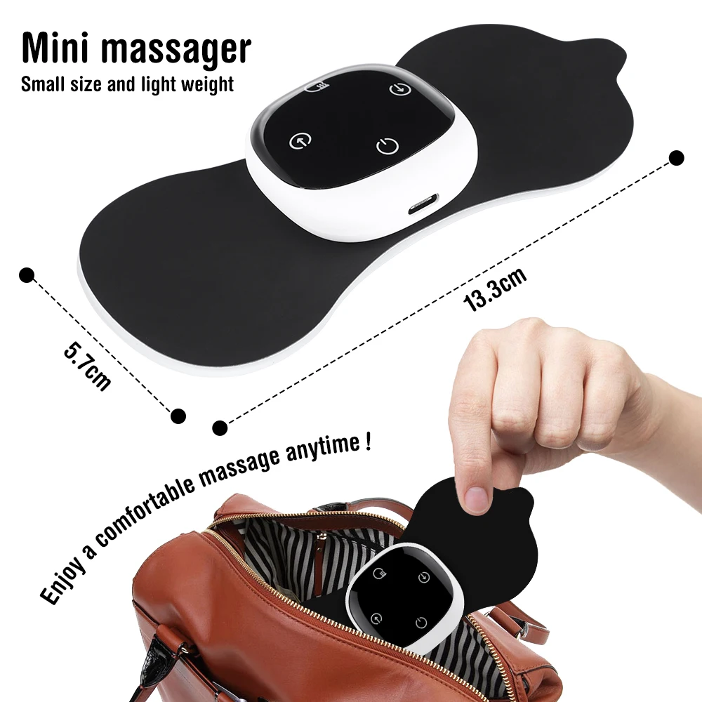 Electric Heat Neck Massager Heating Cervical Massage Sticker Women Warm Belly Smart Touch Screen Arm Leg Back Shoulder Massager 14