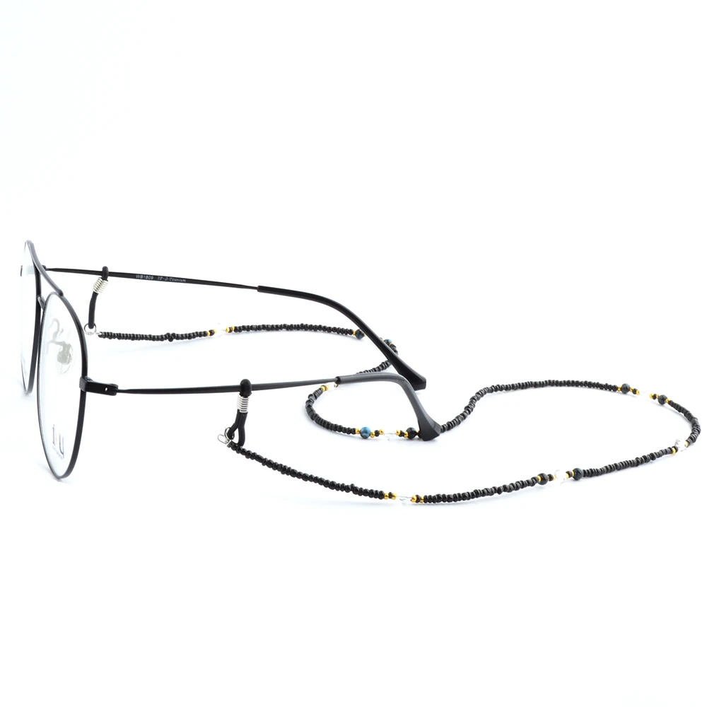 20 шт черные бусины очки цепочка для очков держатель Модные солнцезащитные очки шнур