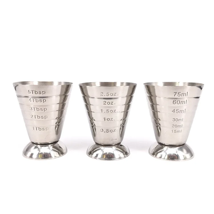 Stainless Steel Measuring Shot Cup Ounce Jigger Bar Cocktail Drink