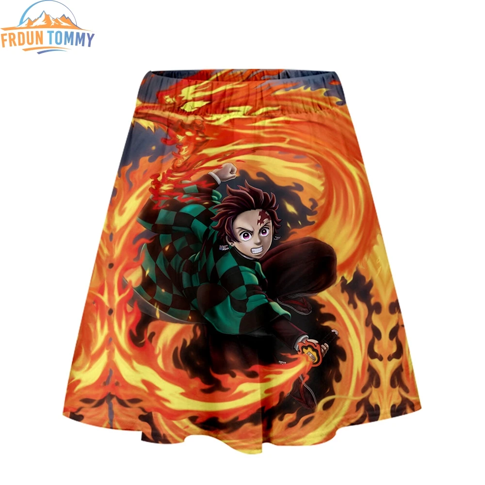 Новинка Kimetsu no Yaiba 3D печать одежда повседневная юбка женская летняя сексуальная comfatable Юбка Топы крутые женские горячие продажи юбки