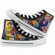 Обувь унисекс в стиле аниме «Необычные приключения Джоджо»; обувь для костюмированной вечеринки JoJo VENTO AUREO Goldenwind; парусиновая обувь на резиновой подошве
