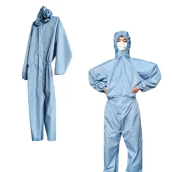 

1PC Protective Clothing Plague Prevention Clothing Full Body Protective Clothes Dustproof One-piece Hooded Work Clothes
