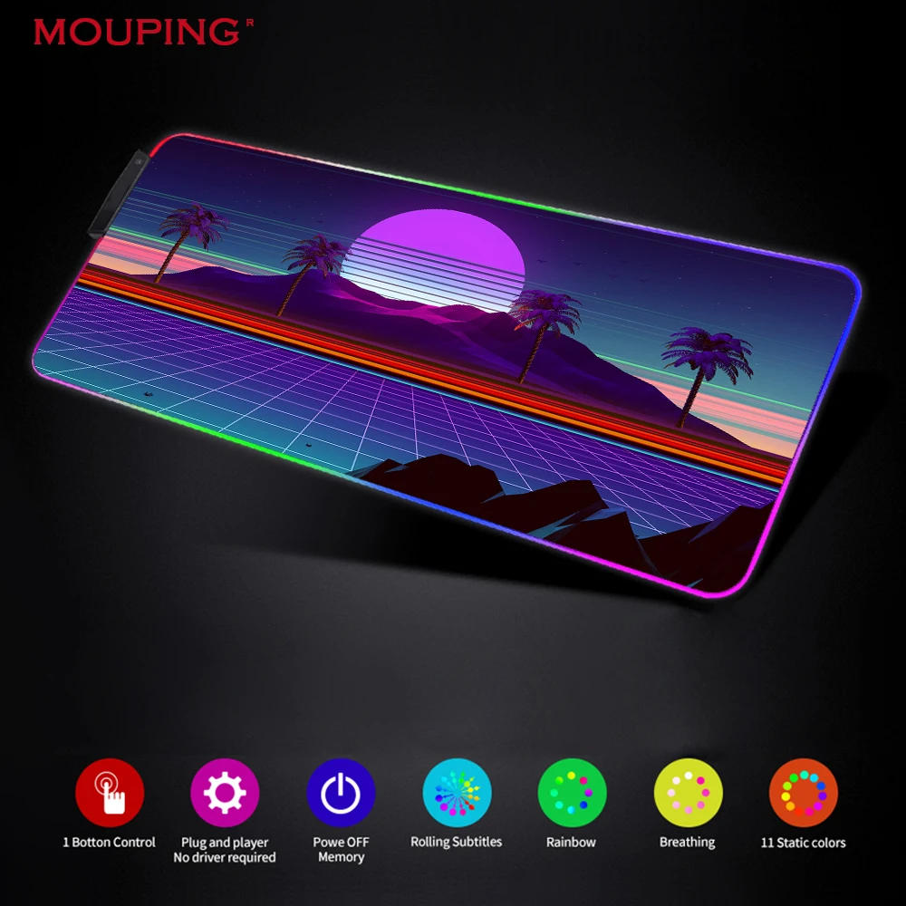 

Led Gaming Mouse Pad Setup Gamer Rgb Mouse Pad Xxl Led Pc Accessories Keyboard Mat Rgb Mat Led Mousepad Rgb Deskmat DropShipping