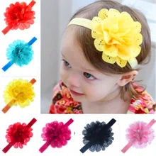 Roupas de Menina Tiara Infantil Acessórios Para o Cabelo Banda Flor Newborn Headwear Floral Tiara Headwrap Hairband Presente Crianças(China)