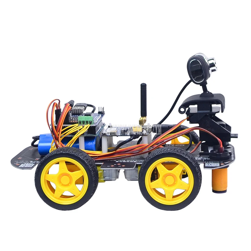 Wireless Wifi Smart Car Robot With Camera for PC/Android/iOS Mobile Phone Remote Control Video Monitoring Car Robot For Children