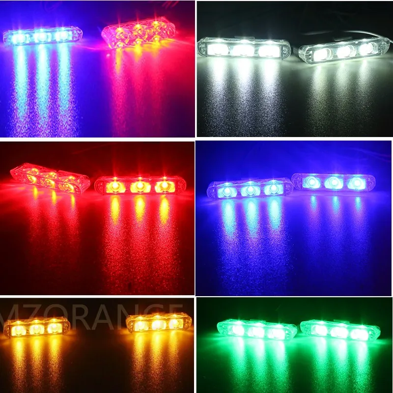 Светодиодный светильник для полиции s беспроводной 2*3 светодиодный стробоскоп на