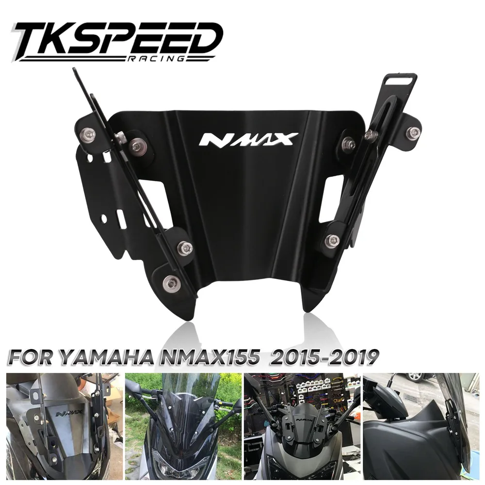 

CNC Motorcycle NMAX Rearview Bracket For Yamaha NMAX155 125 150 Rear Side View Mirrors Adapter Fixed Stent Holder 2015-2019