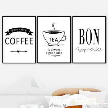 

Minimalist Nordic Style Coffee And Tea In Always A Good Idea Poster and Prints Canvas Painting Wall Art Pictures Home Decoration