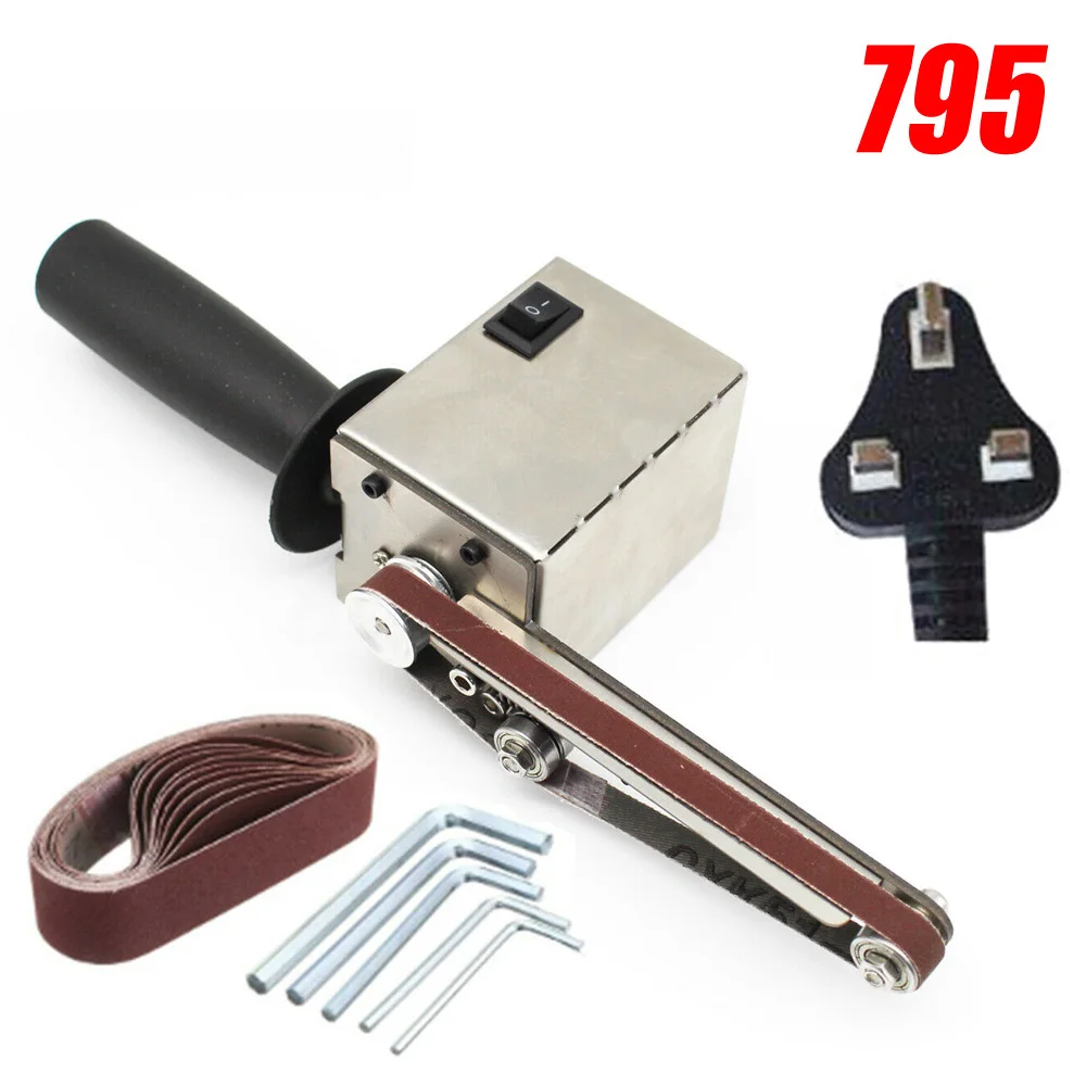 

Mini Electric Belt Sander Grinder Polishing Machine Sanding Belts Sharpener Set Flexible Workbench All Sorts 2020 New Arrival