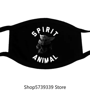 

Baby Yoda Spirit Animal The Mandalorian Tv Show Fan V3 Mask Full Size Washable Reusable Mask with