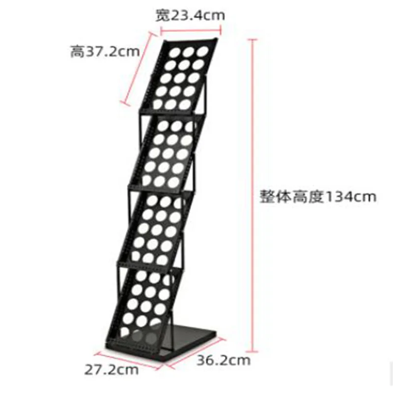 

Single-sided folding information rack a4 publicity information rack iron newspaper rack magazine rack book display rack