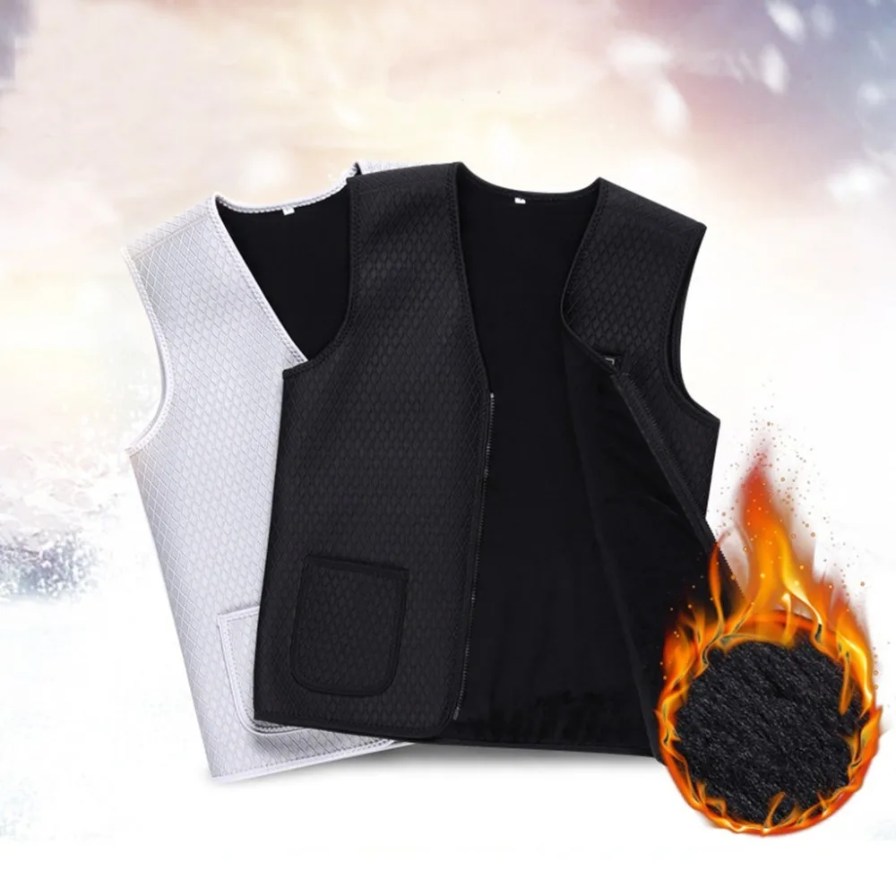 Electric vest vest warm winter heating vest washable size adjustable USB rechargeable heating clothes veste homme hiver 30N28 (2)
