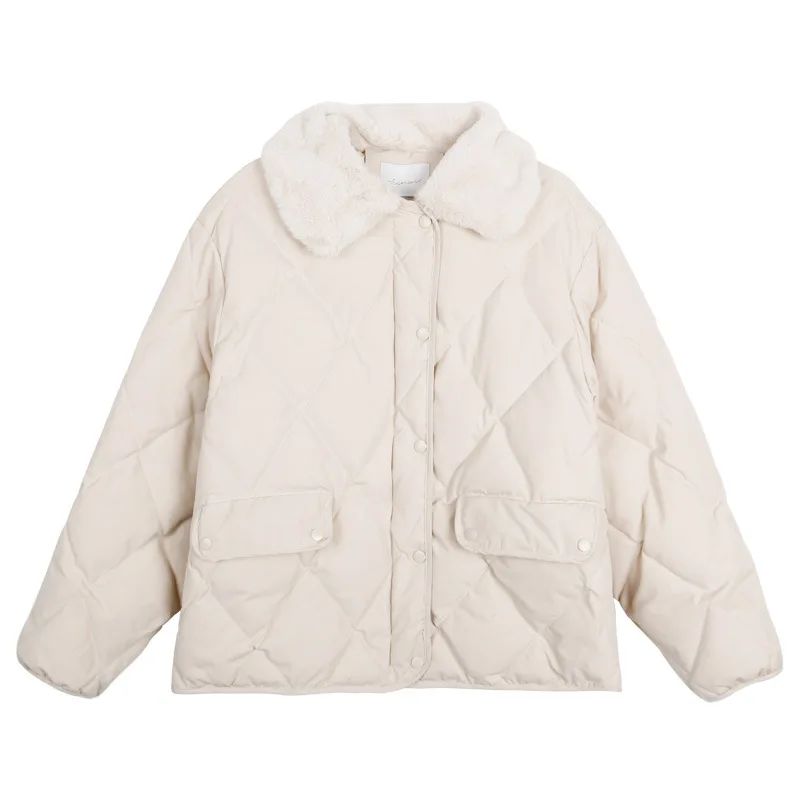 

Korean Womens Winter Coats Covered Button Solid Female Jacket Winter Clothes Women Female Jacket 2020 New Casual