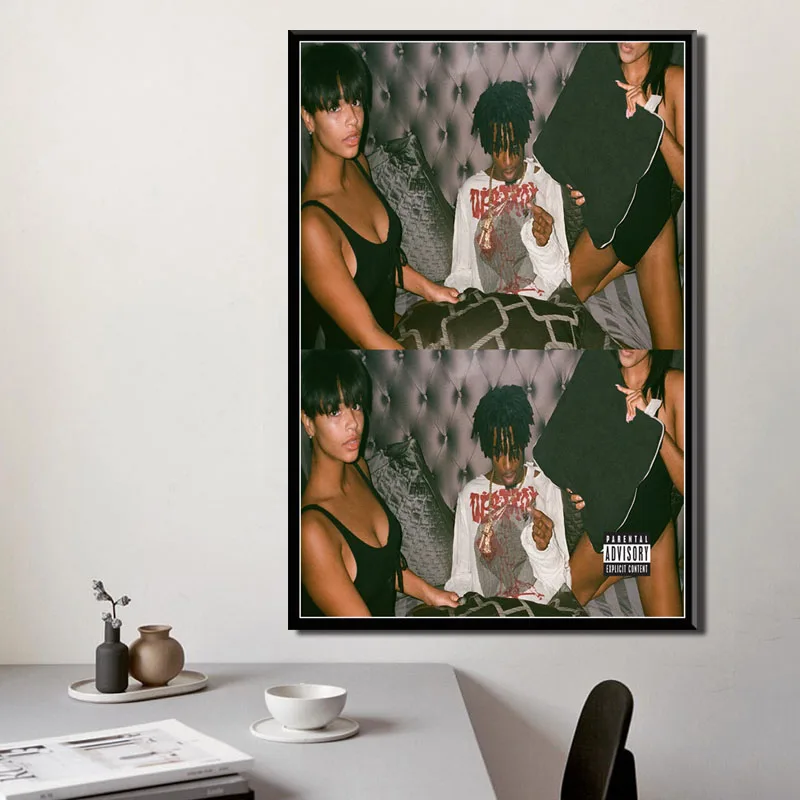 P391-Playboi-Carti-Hot-Music-Album-Magnolia-Hip-Hop-Rap-Rapper-Star-Art-Painting-Silk-Canvas (3)
