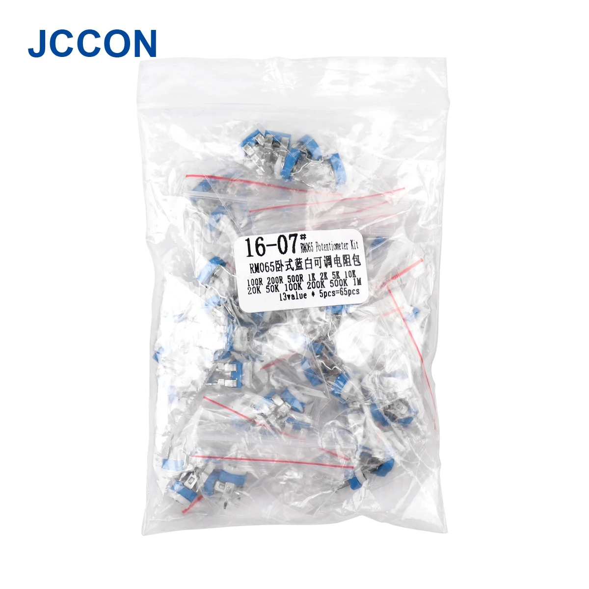 65Pcs RM065 Einstellbaren Widerstand Assorted Kit 13 Werte x 5Pcs 100 ohm ~ 1M Trimpot Ariable Widerstand sortiment Kit – Detail 14