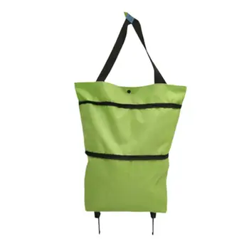 

1pcs Foldable Grocery Bags Multipurpose Reusable Shopping Trolley Washable Shopping Bag With Wheels