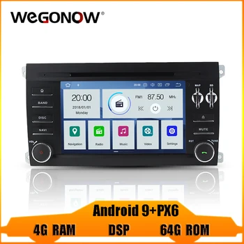 

PX6 DSP IPS Android 9.0 Six Core 4GB RAM 64GB ROM Wifi GPS Map RDS Radio Bluetooth Car DVD Player For Porsche Cayenne 2003-2010