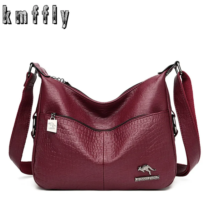 

Crossbody Bags For Women Messenger Bag Designer Leather Handbags Sac A Main Vintage Ladies Shoulder Bag Hand Bags bolsa feminina