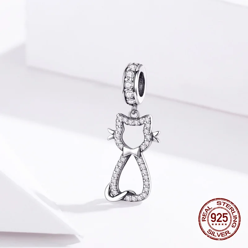 Fit Pandora Шарм браслет ожерелье подвеска Подвески 925 серебро для женщин Мода высокое ювелирное изделие - Окраска металла: sc1162