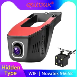 QUIDUX Новатэк 96658 Wifi Видеорегистраторы для автомобилей Видео Регистраторы Full HD 1080 p Беспроводной приложение манипуляции IMX 322 Скрытая