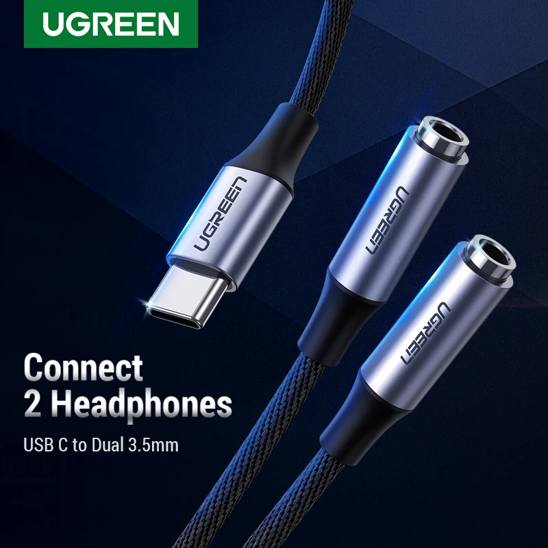 Кабель адаптер Ugreen для наушников Huawei Mi10 pro Oneplus 7T с разъемами USB C и 3 5 мм|Кабели VGA| |