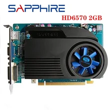 Placas de vídeo hd 6570 2gb gddr3 da safira para a placa gráfica de amd gpu radeon hd6570 computador do escritório para o cartão de amd hdmi usado original