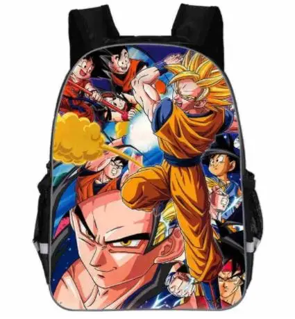 Picture color Школьный рюкзак для мальчиков и девочек Saiyan Goku, сумка для книг, подарок, аниме Dragon Ball Z/рюкзак Super Mario, детские школьные рюкзаки для подростков - Цвет: Picture color