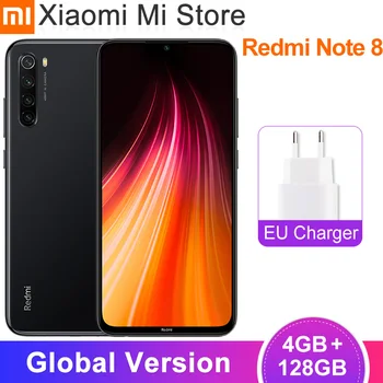 

Global Version Xiaomi Redmi Note 8 4GB 128GB Mobile Phone 48MP Rear Quad Camera Snapdragon 665 Octa Core 6.3" 4000mAh 18W Charge
