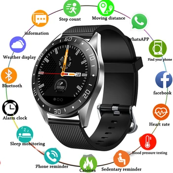 

1.22" Color Screen Smart Band Bracelet Fitness Activity Tracker Heart Rate Monitor Blood Pressure Spo2 Music Remote Control