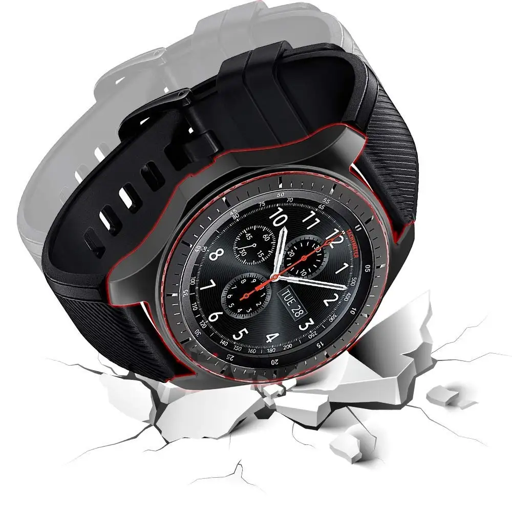 Gear S3 frontier для samsung Galaxy Watch 46 мм 42 м чехол ремешок reloj Обложка Мягкий ТПУ покрытием все вокруг Защитный чехол рамка