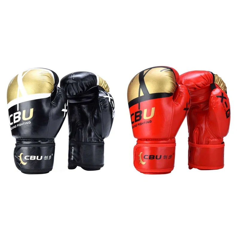 Мужские и женские боксерские перчатки из искусственной кожи, боксерские перчатки, боксерские перчатки, аксессуары для боксера
