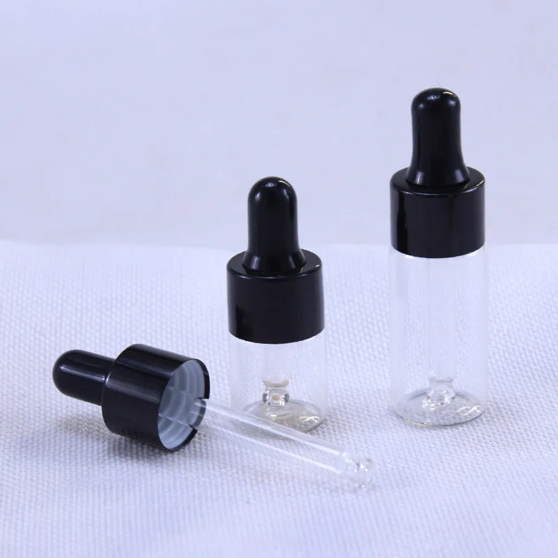 5ml 10ml 15ml 20ml 투명한 Dropper 유리 아로마 테라피 액체 에센셜 마사지 오일 피펫 리필 용 병 블랙 코브