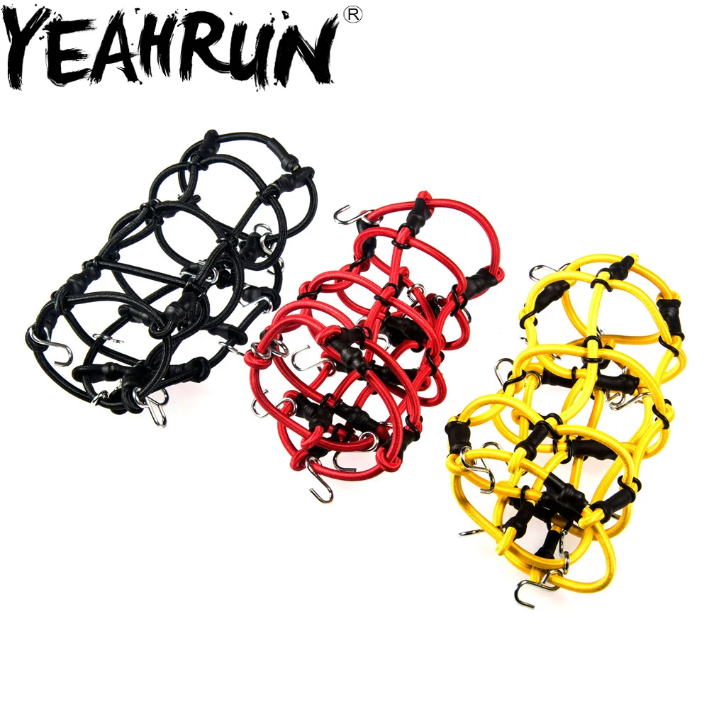 

YEAHRUN 1:10 RC Car Elastic Luggage Net With Hook for Axial SCX10 90046 D90 Tamiya Traxxas TRX-4 CC01