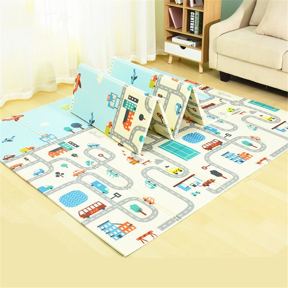 

Foldable Baby Play Mat 200*180cm Children Mat Kids Carpet Baby Rug Game Crawling Mat Floor Mat Baby Activities Mat Playmat Baby