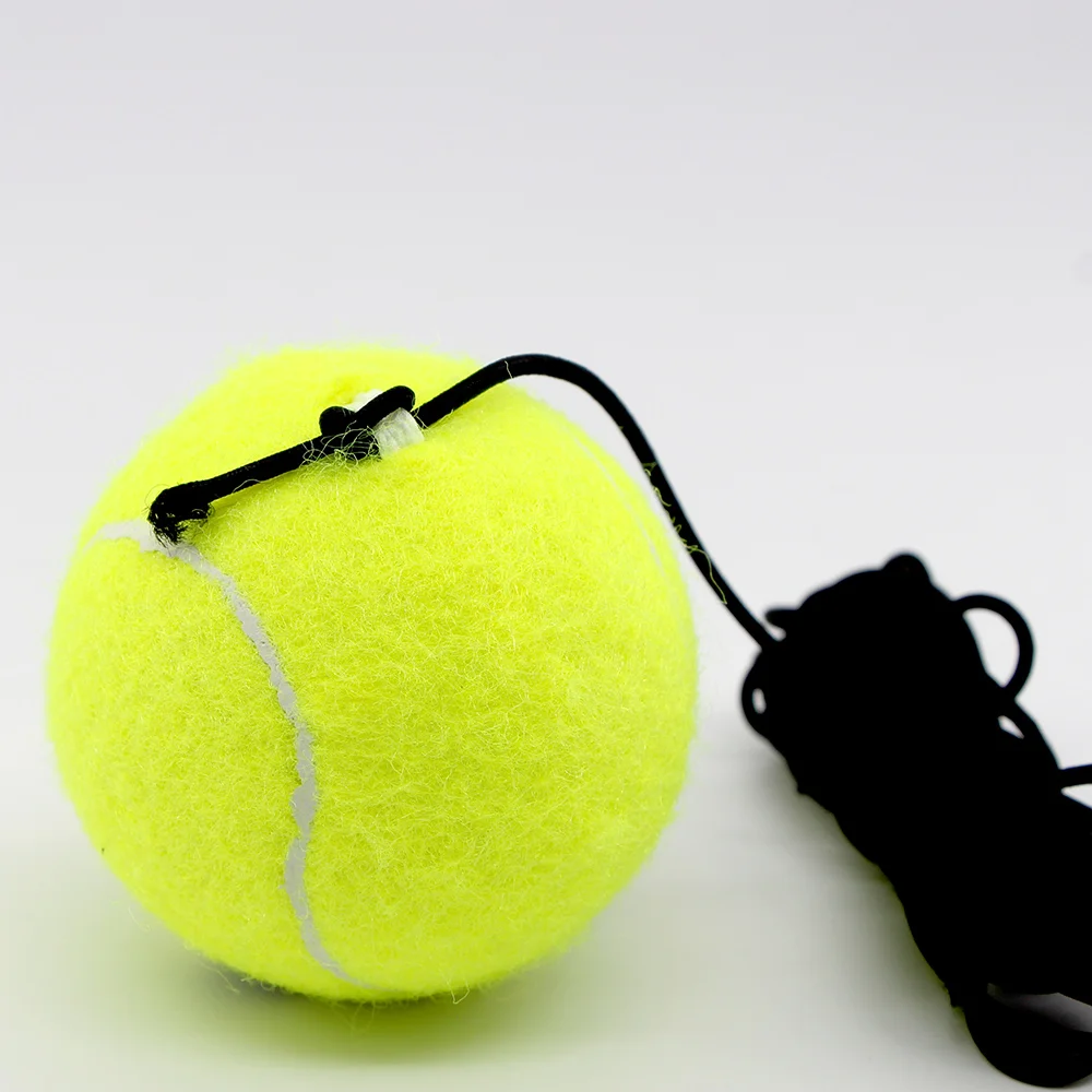 Tennis Balls With Elastic Rope Cricket Training Rubber Ball For Beginner