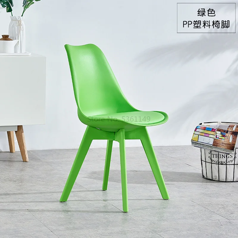 Скандинавское деревянное современное минималистичное кресло из ткани для ресторана домашний табурет задний стол для обсуждения - Цвет: 21