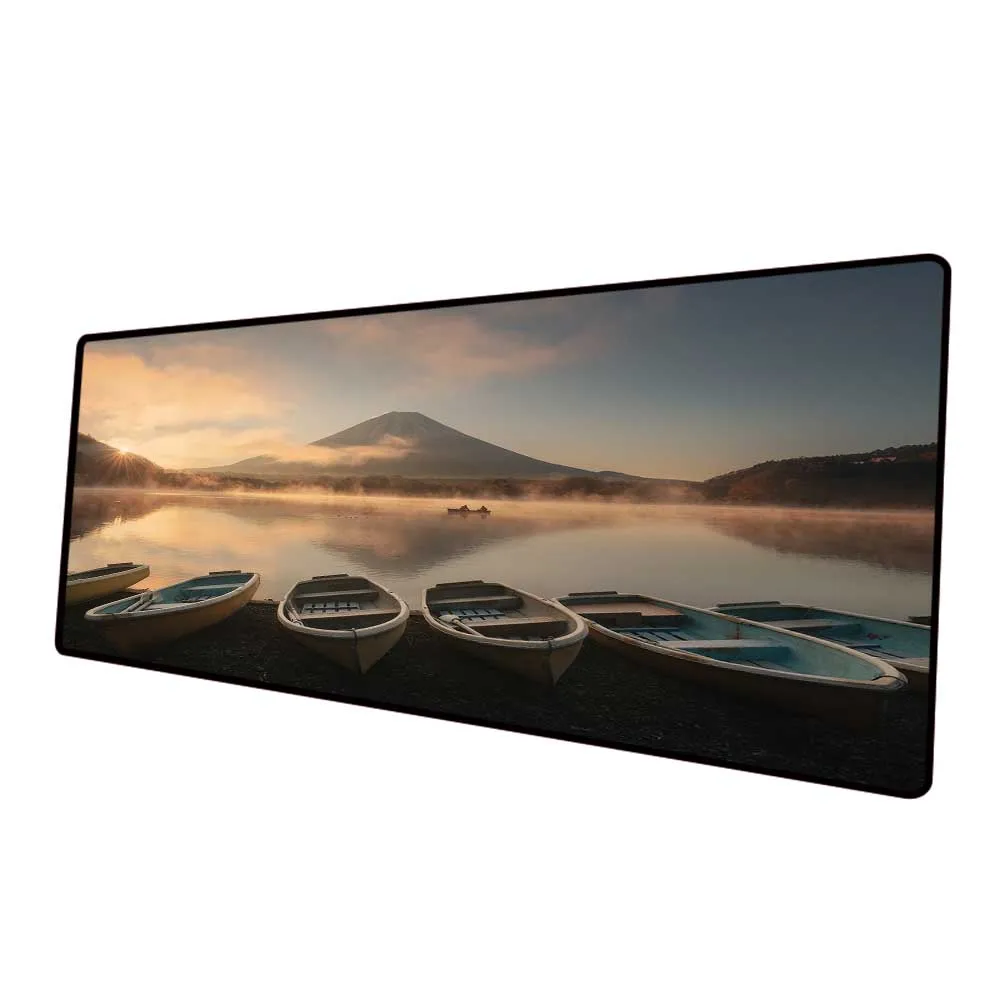 Игровой коврик для мыши Mairuige Landscape Lake Boat игровой с узором консоль аксессуары