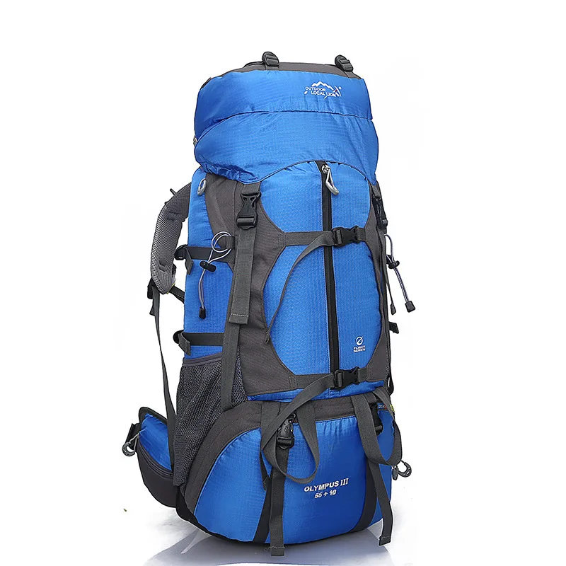 

65L Large-Volume Mountain Climbing Backpack Outdoor Travel Hiking Backpack Multi-functional Travel Camping Sports Backpack Men's