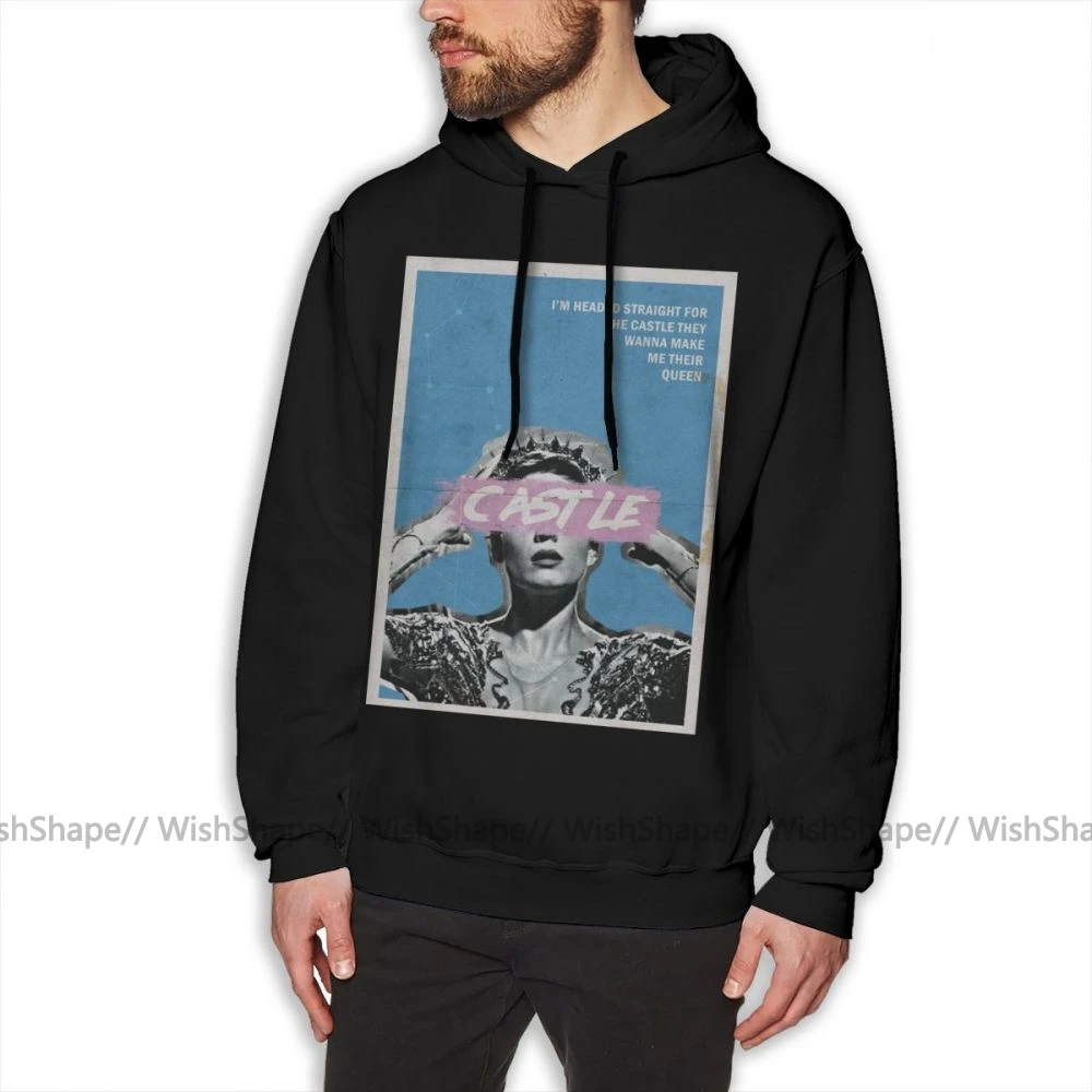 

Halsey толстовка с капюшоном Halsey Castle толстовки для мужчин Уличная одежда пуловер Милая зимняя фиолетовая длинная хлопковая Толстовка Оверсайз
